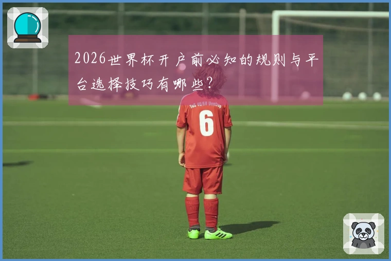 2026世界杯开户前必知的规则与平台选择技巧有哪些？